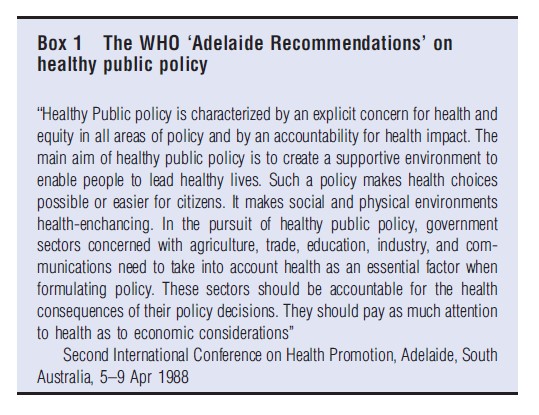 Priority Setting in Public Health